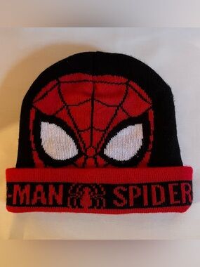 Spider-Man Red and Black Knit Beanie